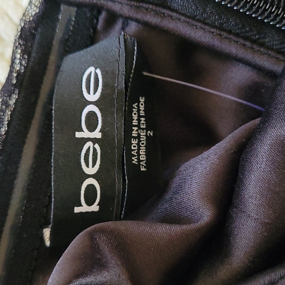 LAST ONE! bebe CRYSTAL BURST TULLE DRESS - Picture 9 of 10